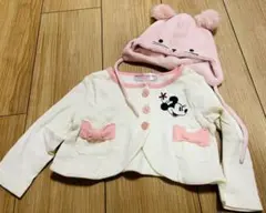 【美品】カーディガンとH&M帽子セット 80cm 女の子