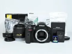 良品 Nikon D3300 ダブルレンズキット SD32GB/ガラスフィルム - メルカリ