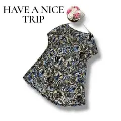 HAVE A NICE TRIP レディース　半袖チュニック　花柄　M ドライのサムネイル
