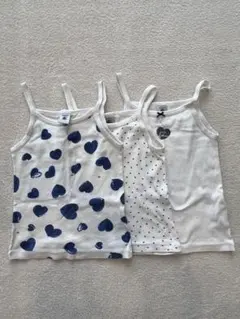 Petit Bateau キャミソール 3枚セット 4ans