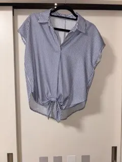 ストライプ 半袖シャツ