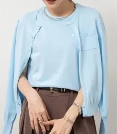 NOLLEY'S＊アンサンブル ニット カーディガン＊ノースリーブ セットのサムネイル