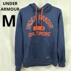アンダーアーマー UNDER ARMOUR パーカー L 紺 レディース