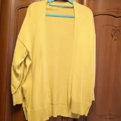 秀*丸様 ikkaイエロー 長袖カーディガン