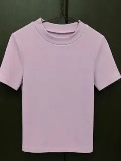 キッズ子供Tシャツ無地130パープル紫ハロウィン仮装コスプレ学芸会