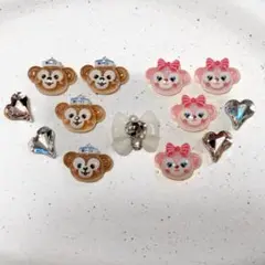 【ラスト1点】ダッフィ シェリーメイ ネイルパーツ 13個SET