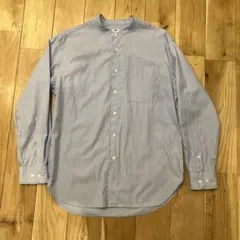 ユニクロ　エクストラファインコットンオーバーサイズスタンドカラーシャツ　S