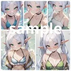 【美少女水着イラスト5枚セット】