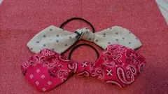 リボン ヘアゴム うさみみリボン