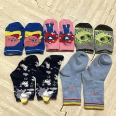 ベビー・キッズ靴下 5足セット カービィ ミャクミャク ニャオハ ユニコーン