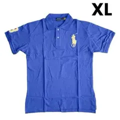POLO ラルフローレン 半袖 ポロシャツ XL ブルー 青 薄手