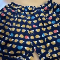 90-95 フタフタ　ハリネズミ柄コーデュロイショートパンツ