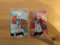 ホロライブウエハースvol.4カード 白上フブキ&森カリオペ