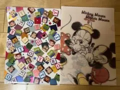 ディズニー　クリアファイル　２点セット　（ミッキー　ミニー　トイストーリー）