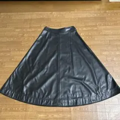 レザースカート ロングスカート