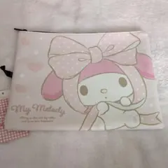 My Melody フラットポーチ・タグ付き・サンリオ