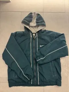 人気希少サイズ☆90s ナイキ 両面刺繍 中綿 ナイロンジャケット L