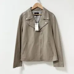 新品未使用✨23区 シープレザーライダースジャケット　ベージュ　46