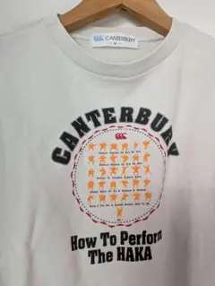 Canterbury 　HAKA 　Tシャツ 　クリーム色　 古着