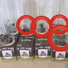 専用　ワンピース　アニメキャラクター ガラスグラス 8個セット