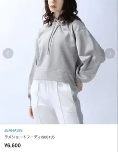 JEANASIS パーカー　ショートラメフーディ　ショート　ジーナシス　フードのサムネイル