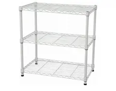 エイアイテック（AITECH）メタルラック本体 ホワイト60x35x61.8cm