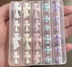 シリコンモールド クロス モールド シリコン　モールド　ダブル 十字架 レジン