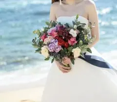 50cm ビッグアーティフイシャルフラワーブーケ ブートニア付き　前撮り