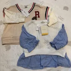 新品未使用 女の子 トップス 長袖 2点セット 90cm