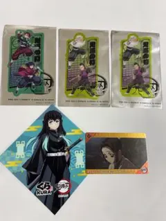 鬼滅の刃/入場者特典/竈門炭治郎/冨岡義勇/不死川実弥/玄弥/クリアカード/