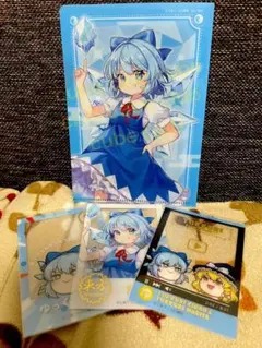 東方project クリアフォトカード　チルノ　ミニクリアファイル　計4枚