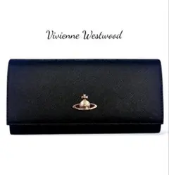 【新品✨人気】Vivienne Westwood 折財布 長財布 シンプル 黒
