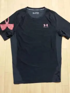 Under Armour HeatGear 半袖Tシャツ XXL 黒/ピンク