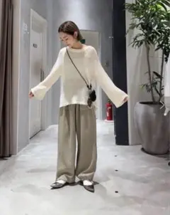 Ade ニュアンスネックニット ベージュ 新品未使用 田丸麻紀 - メルカリ