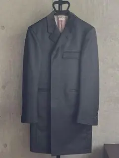 THOM BROWNE ウールコート チャコールグレー