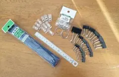 文房具セット 紐 クリップ 定規