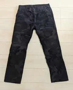 【転居に伴い値下げ】ビームスゴルフ パンツ 黒×グレー カモフラ 迷彩　 L
