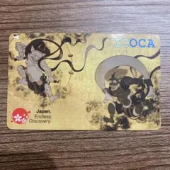 JR西日本 ICOCA 風神雷神図 記念デザインカード - メルカリ