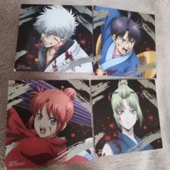 銀魂　吉原大炎上　アニメイトフェア特典 箔押しスクエアカード万事屋＋月詠