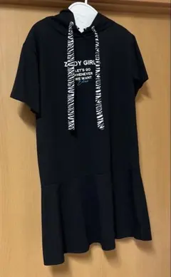 ZIDDY フード付き半袖ワンピース