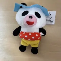 パンダのおさじ カラビナ付きぬいぐるみポーチ