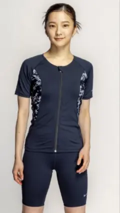 ナイキ NIKE フィットネス水着 セパレート フルジップ半袖セパレーツ