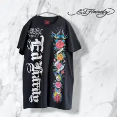 美品✨エドハーディー タトゥーグラフィック Tシャツ レディース M 黒のサムネイル