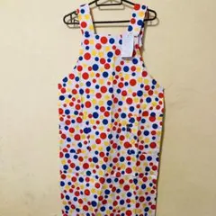 新品 水玉模様エプロン