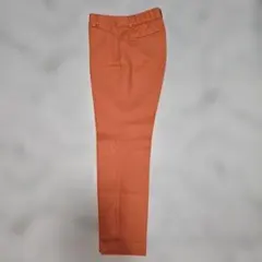 PLSTオレンジ スラックス ポリエステル混紡