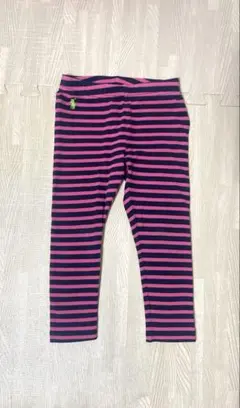 100 ポロ・ラルフ・ローレン ストライプ レギンス スパッツ　ボーダー