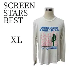 訳あり SCREEN STARS BEST 白 長袖 Tシャツ XLのサムネイル