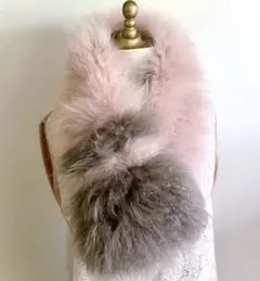 cashmere pink design muffler／GAKE日本製❣️のサムネイル