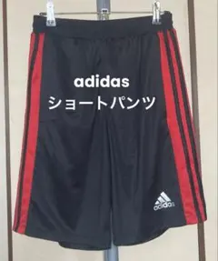 adidas Climalite ショートパンツ M 黒/赤