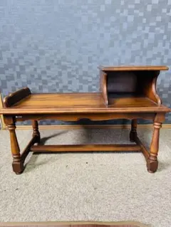 籐　ラタン　テレフォンチェア　椅子　テーブル　電話台　アンティーク　レトロ ラタンテレフォンチェア籐ヴィンテージアンティークレトロ